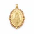 Charm Virgen Milagrosa pedrería Beige: Virgin