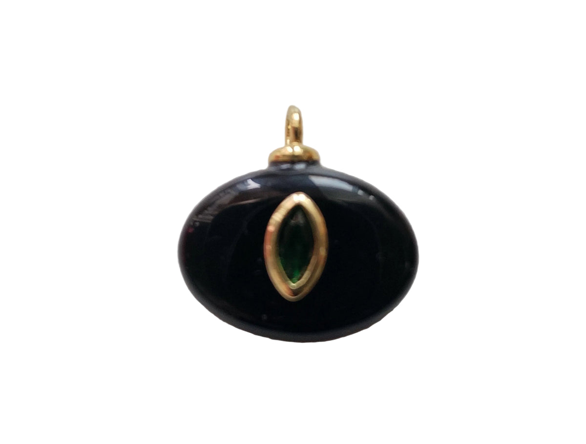 Charm Ojo Verde Negro