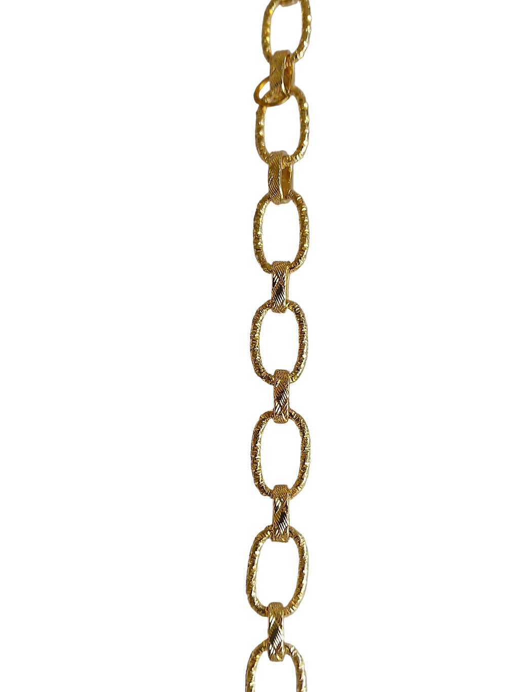 Cadena de eslabones ovalados texturizados: Chain