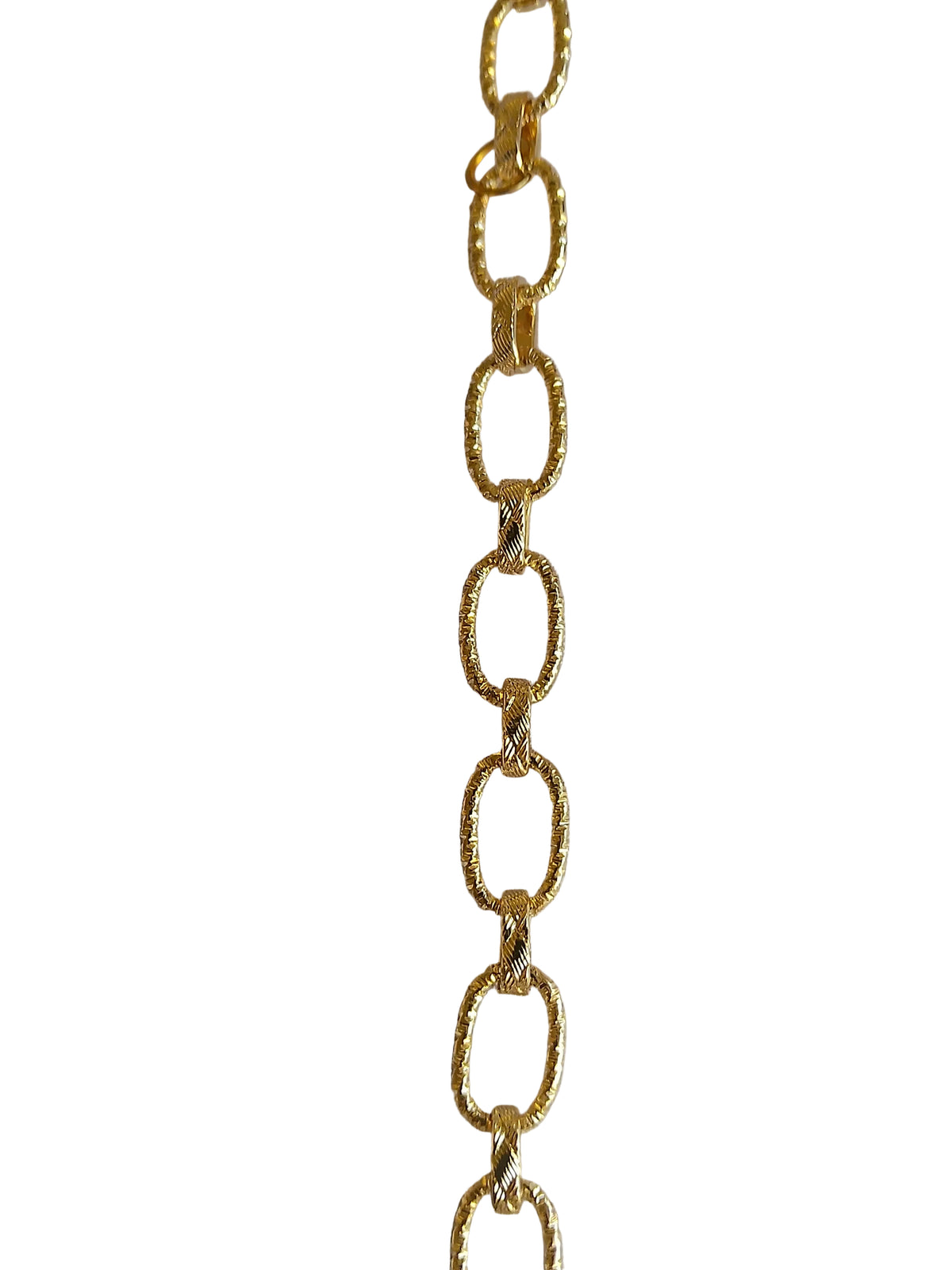 Cadena de eslabones ovalados texturizados: Chain