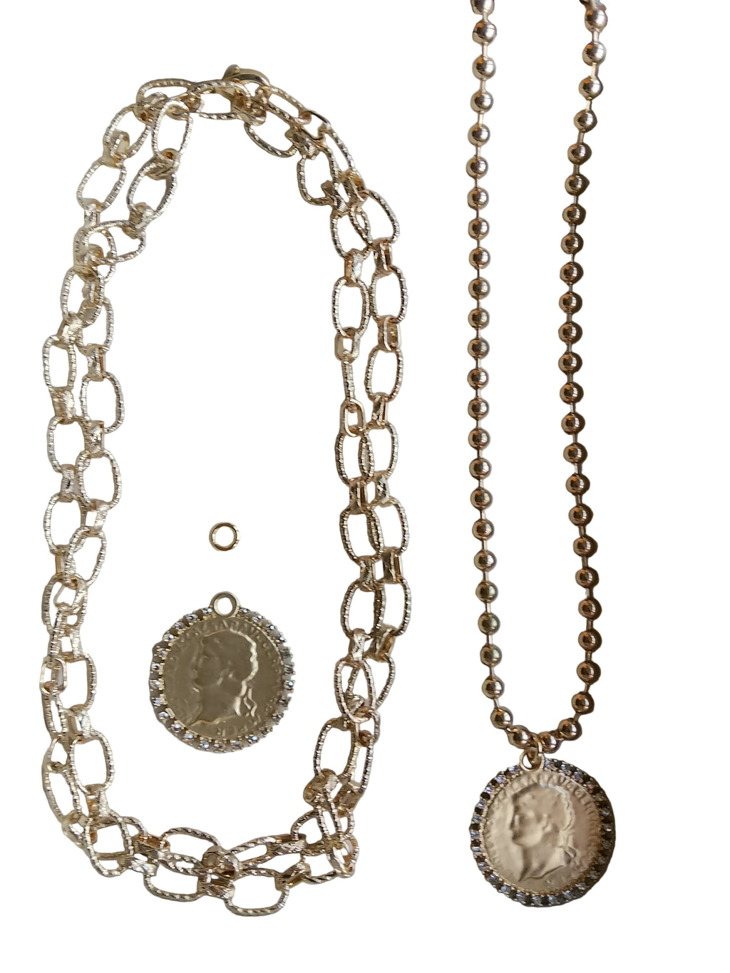 Charm Moneda con Pedrería Grande: Big Coin