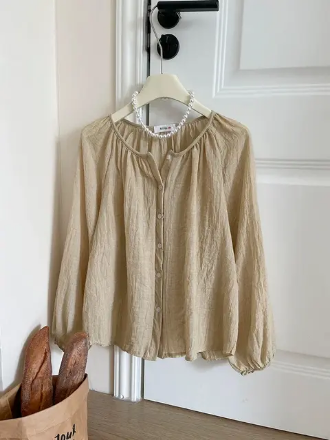Camisa Caqui Jimena