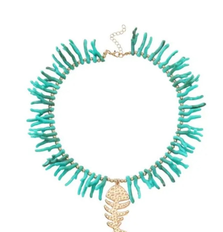 Collar Raspa Turquesa
