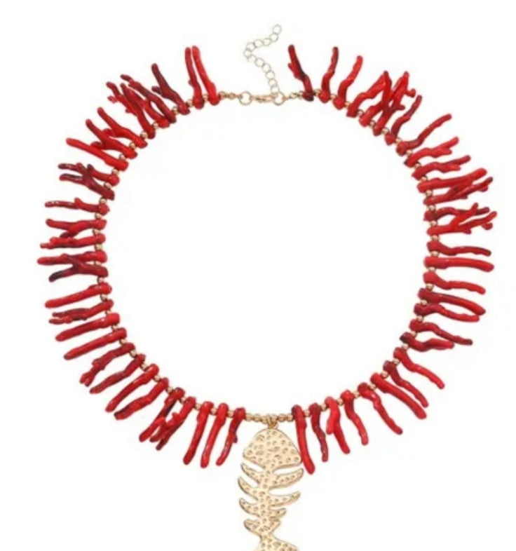 Collar Raspa Coral