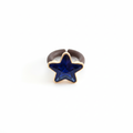 Anillo estrella azul oscuro fondo blanco