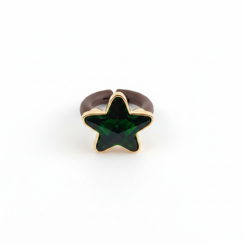 Anillo estrella negro