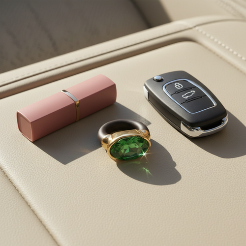 Anillo SHINE Verde - Flat lay