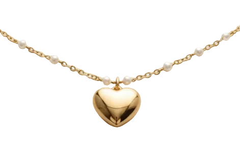 Collar Amour chapado en oro 18k