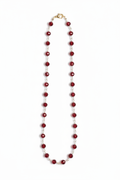 Collar burgundy cierre dorado VTO
