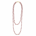 Collar Cristales Burdeos Flat Lay
