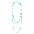 Collar Cristales Turquesa Flat Lay