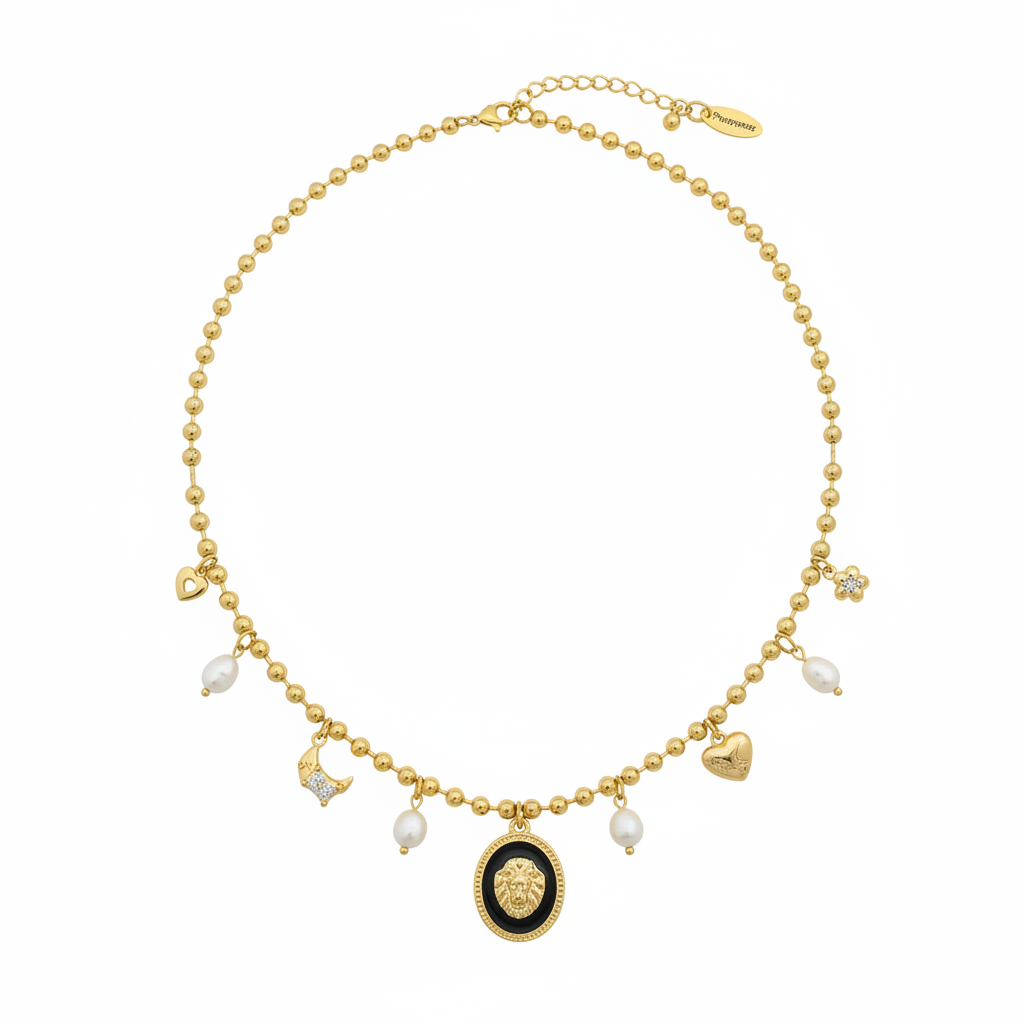 Collar Roar con perlas