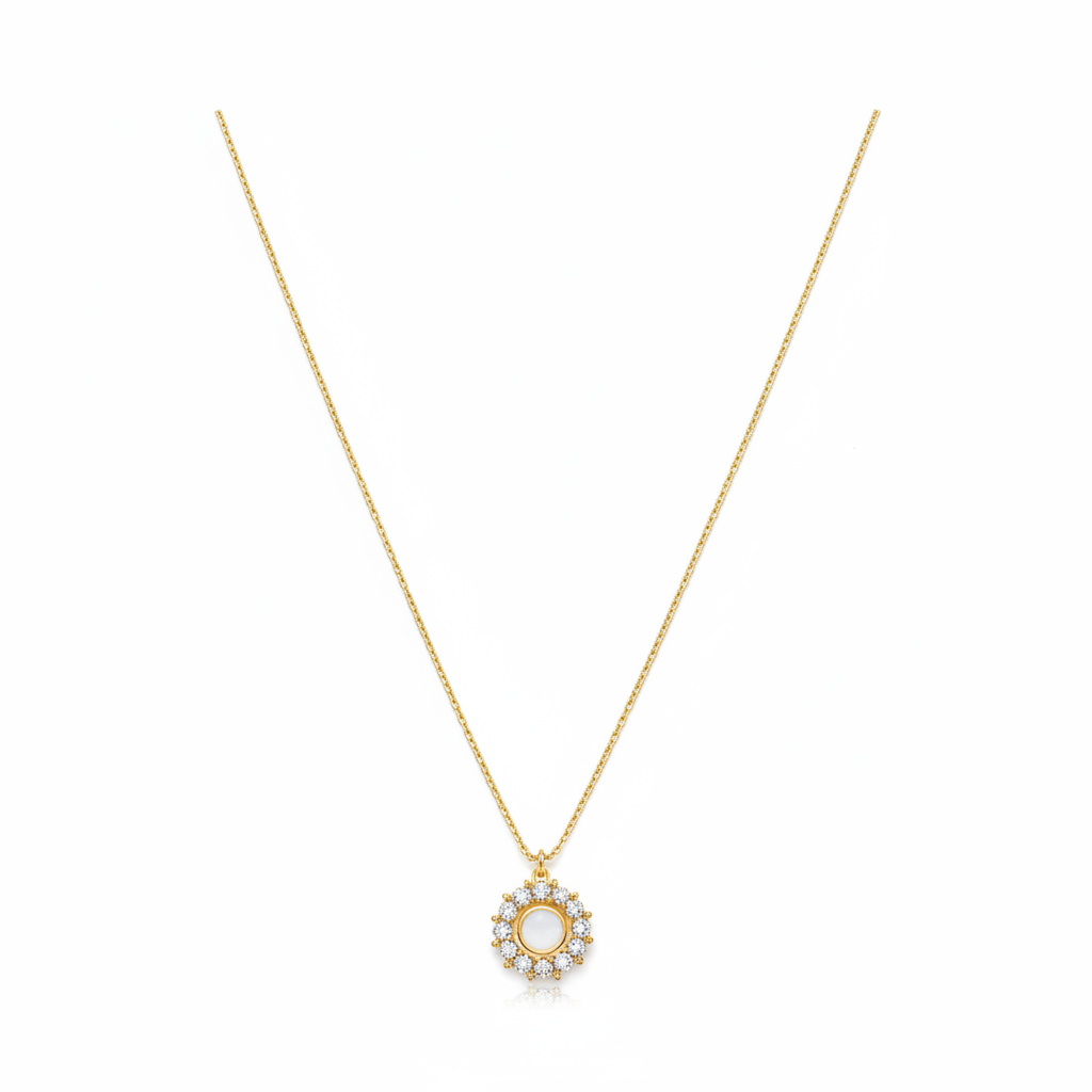 Flat lay collar circular pequeño