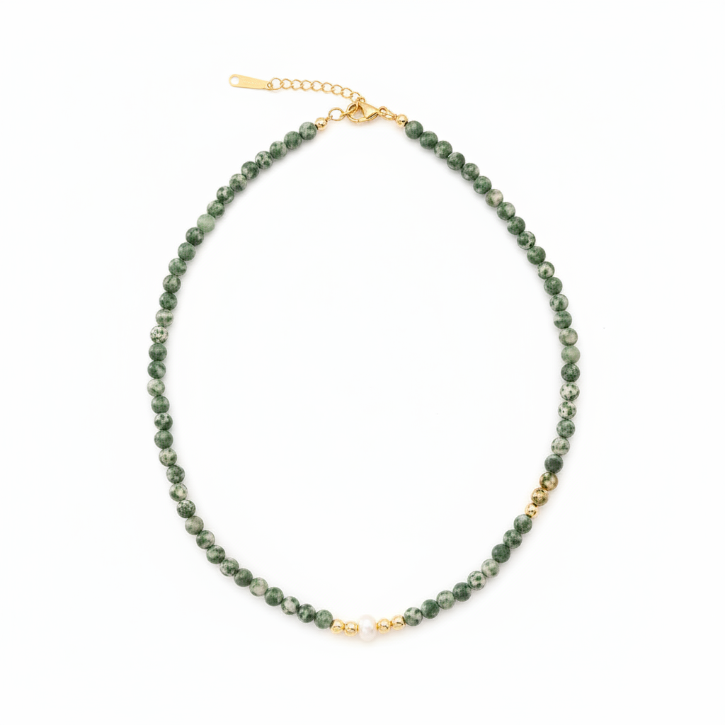 Collar Formentera Verde Jaspe
