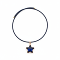 Choker Estrella de Cristal Azul Marino