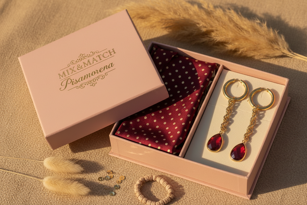 Mix&Match Polka Dot Rope Chain Hoops