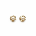 Pendientes flor con perla