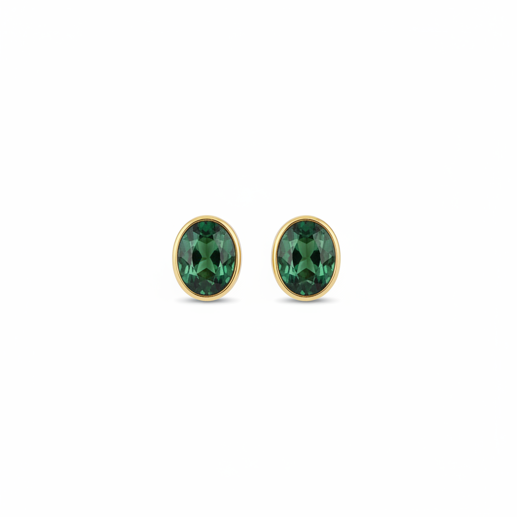 Pendientes Verde